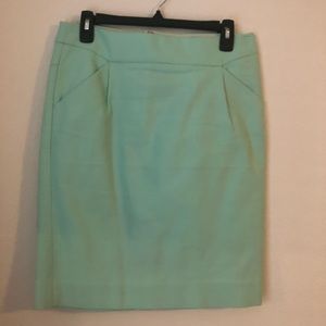 J.Crew Mint Pencil Skirt